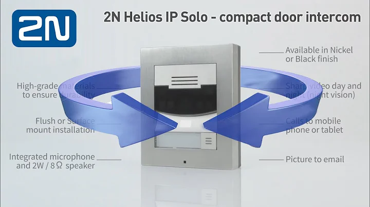 2N Helios IP Solo compact door intercom device - 9155301CS / 9155301CF