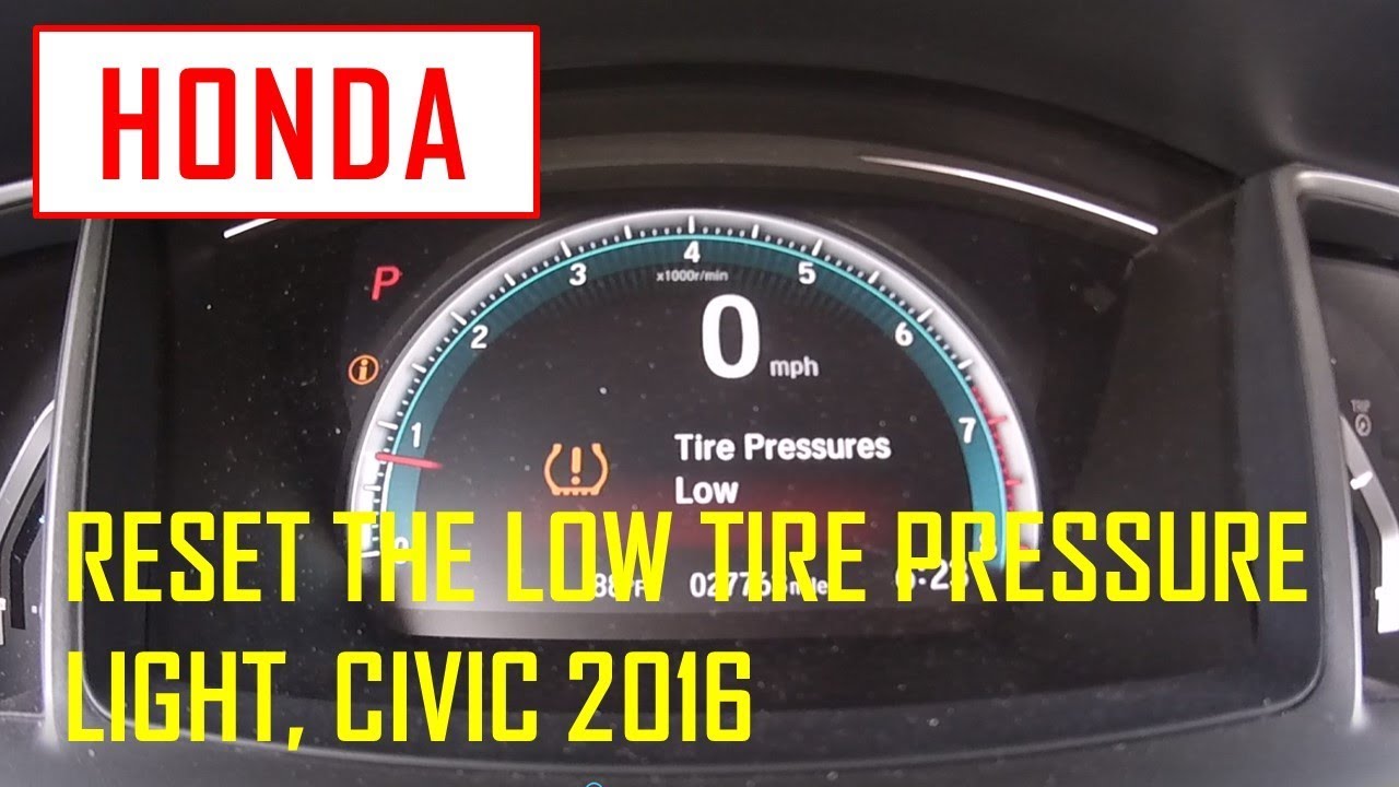 2017 Honda Civic Tire Pressure Light Keeps Coming On