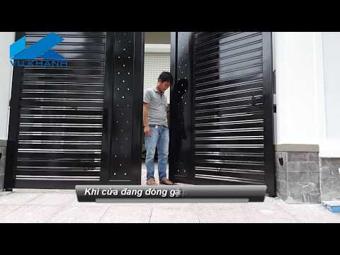 Video Cửa cổng sắt kẽm hai cánh mở tự động Ý [Cổng tự động... - youtube
