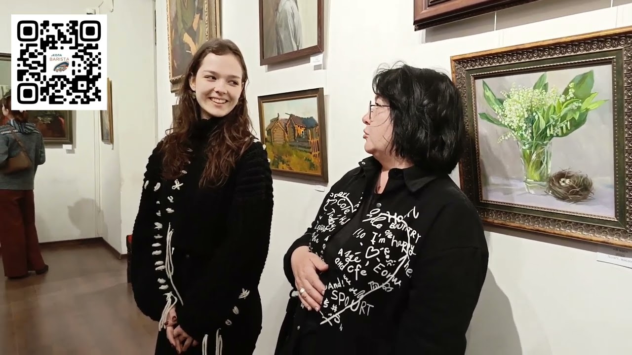 Художница в галерее Художница в галерее