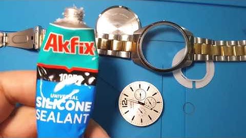 how to stick fallen number lines on watch dial