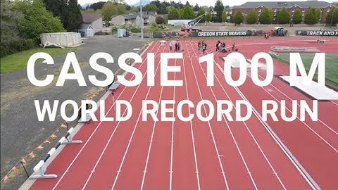 Cassie 100M World Record Run #urbanladyatwork