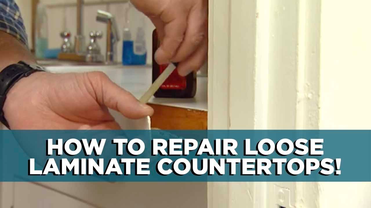 A Simple Fix For Loose Laminate Countertops Youtube
