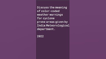 Color-coded weather warnings for cyclone by IMD