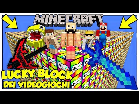 LA SFIDA DEI LUCKY BLOCK GIGANTI DEI VIDEOGIOCHI! - Minecraft ITA