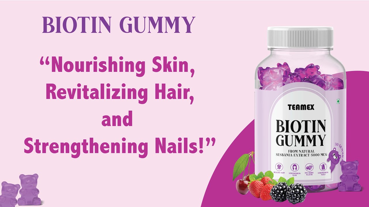 The Ultimate Solution for Hair and Skin: Teamex Biotin Gummy