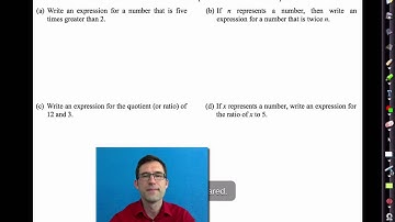Common Core Algebra I.Unit #1.Lesson #10.Translating English to Algebra