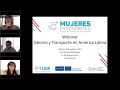 Webinar No.2 Patrones de movilidad con perspectiva de género