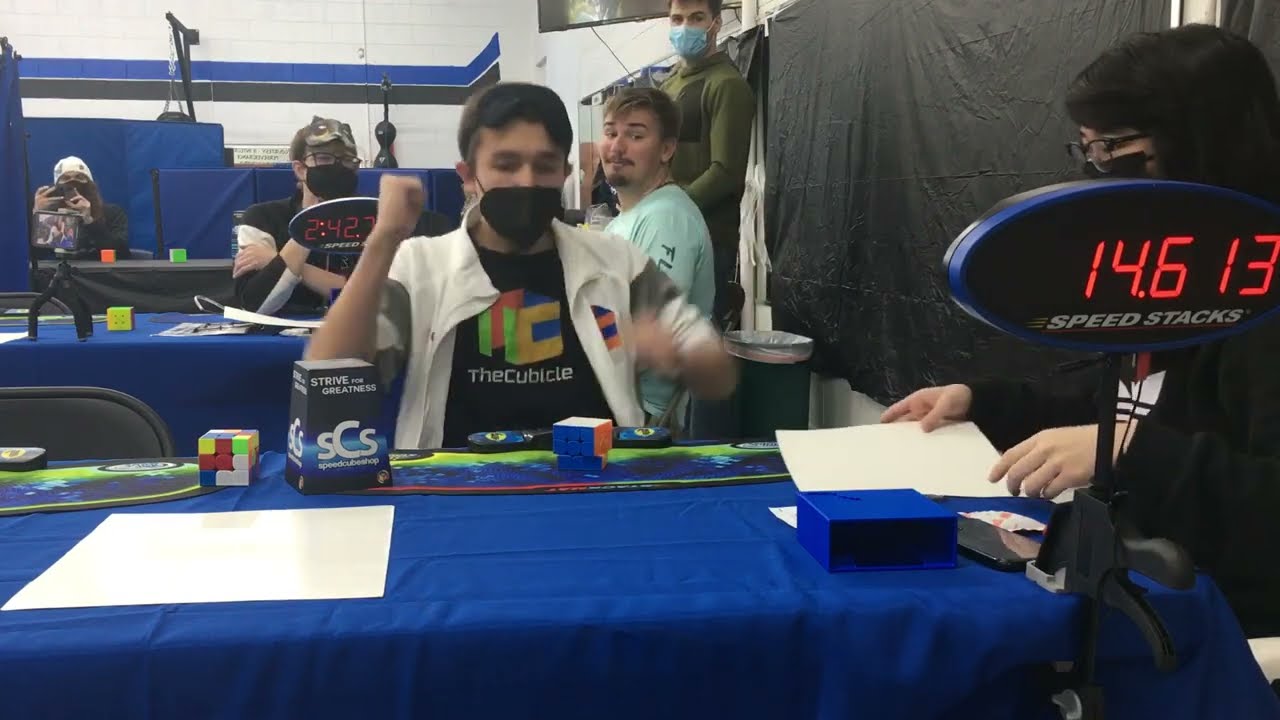 1461 Official Rubiks Cube Blindfolded World Record Tommy Cherry