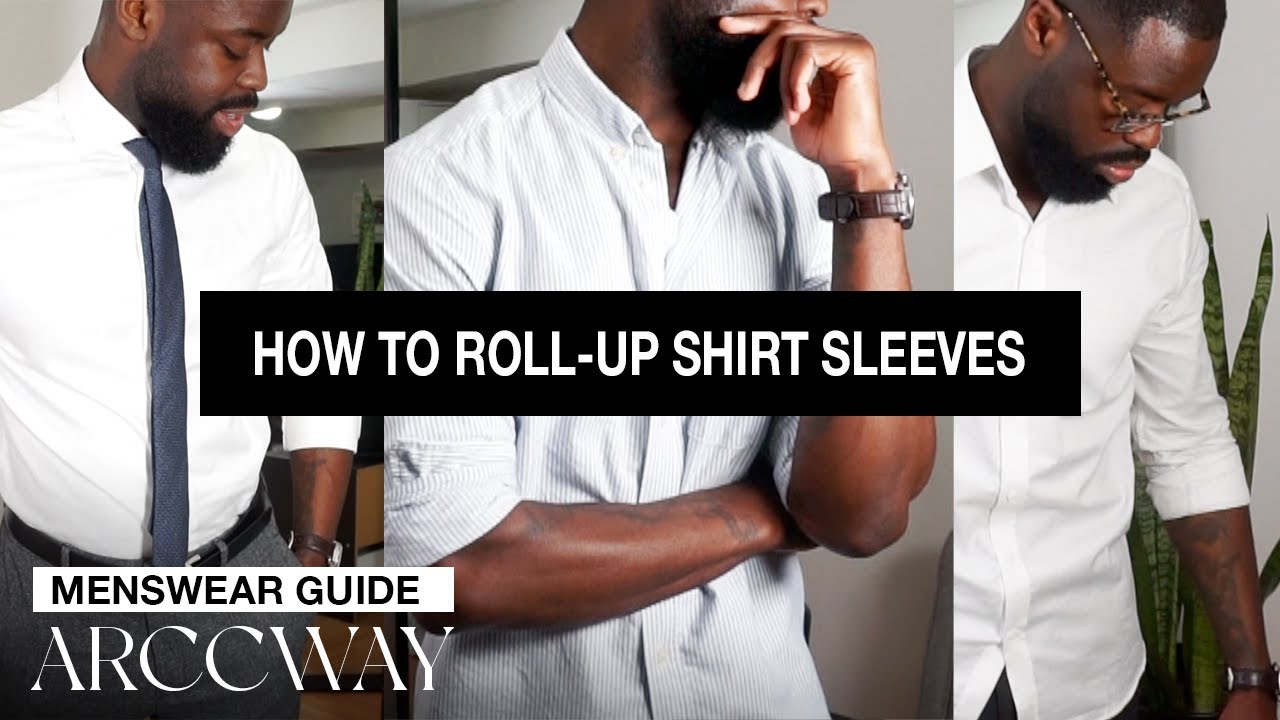 how to roll up dress shirt sleeves