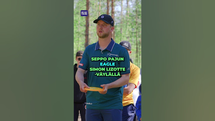 Seppo Paju tekee eaglen Simon Lizotte -väylällä