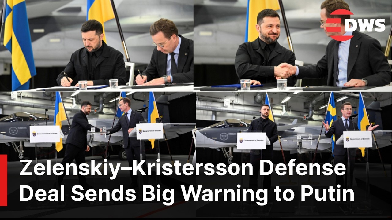 FULL PRESSER: Zelenskiy and Swedish PM Warn Putin After Historic Fighter Jet Agreement | AC1E