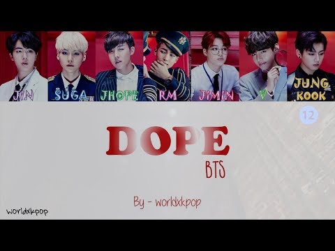 BTS - DOPE * KOLAY OKUNUŞ+MV(EASY LYRICS)COLOR CODED