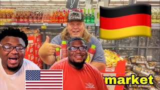 Americans React to Exploring German Supermarket compare to American Grocery store