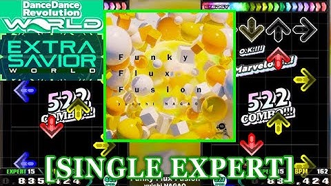 【DDR WORLD】 Funky Flux Fusion / yuichi NAGAO [SINGLE EXPERT] 譜面確認+Clap