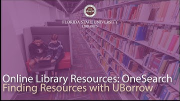 FSU Libraries: UBorrow