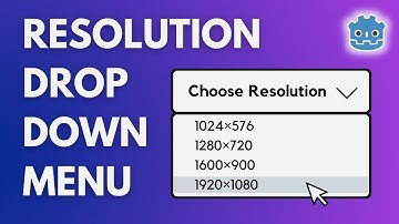 How to Create Resolution Drop Down Menu in Godot