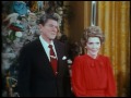 President Reagan and Nancy Reagan light the National Christmas Tree on December 17, 1981