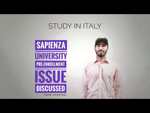 SAPIENZA UNIVERSITY PRE-ENROLLMENT ISSUE DISCUSSED | STUDY IN ITALY