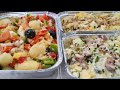 Bufet de ensaladas de patatas: Campera, alemana y papas aliñás con atún