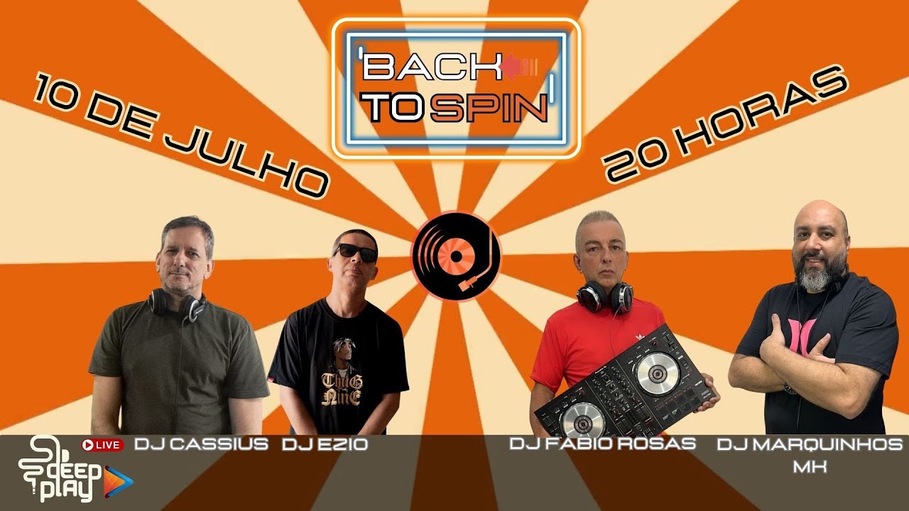 Deep Play VJs - Programa Back To Spin, tudo na ponta da agulha. 🔊 🔥 VINIL 🔥