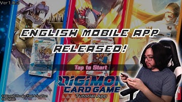 **ENGLISH TUTORIAL APP RELEASED** Digimon Card Game
