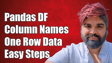 Creating a Pandas DataFrame with Variables as Column Names and One Row