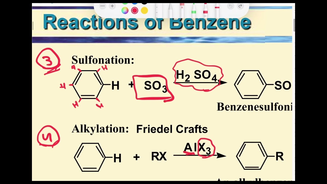 محاضرة 2 / جزء 1 / reaction of benzene and aromatic compound