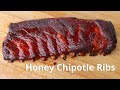 Honey Chipotle Ribs on a Weber Grill