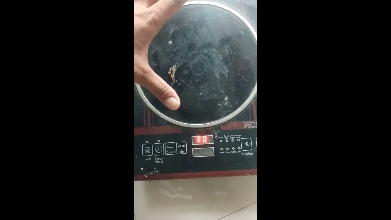 Electric Cook Top E0 Error
