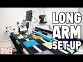 How to set up a qnique longarm machine  grace qnique 21x elite