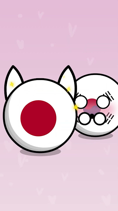 Korea Draws on Japan #countryballs