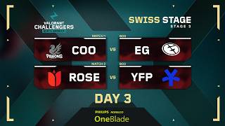 COO vs EG | ROSE vs YFP | VALORANT Challengers NA | Week 1 Day 3 | Regular Phase | Stage 3
