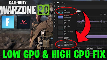 How to fix low GPU and high CPU usage in Warzone 2.O, Fortnite & other games!!