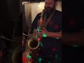 Chris cuzme  nyc with our seventies sax strap night in tunisia brown