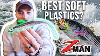 Are These The BEST SOFT PLASTICS For Surf Fishing For Striped Bass? - HUGE ZMAN UNBOXING screenshot 2