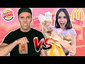 PERSON IN FRONT DECIDES WHAT WE EAT! - Dad vs Daughter