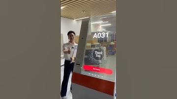Transparent OLED payment kiosk #oled #transparentoled