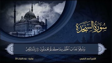 سورة السجدة من 12 إلى 20 احمد النفيس
