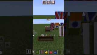 How to make the flag of Paraguay in Minecraft #flags #paraguay #minecraft #shorts