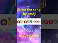 Guess the song by emoji in 10 second. Music quiz №25