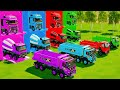 ALL MIXER TRUCKS WITH DOUBLE FLATBED TRAILER | FARMING SIMULATOR 22