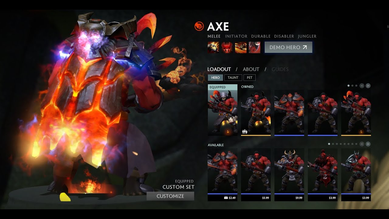 AXE Immortal Cape TI5 Reward YouTube