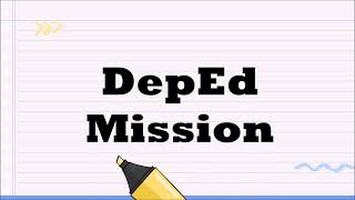 DepEd Mission