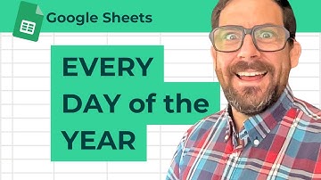 How to List Every Day This Year in Google Sheets
