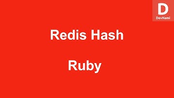 Ruby Create Hash in Redis