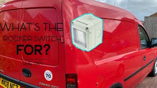 Ex Royal Mail Van- Rocker Switch In Boot