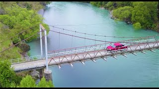 Historic Blythe Bridge  Hurunui River by drone