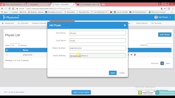 How to Add Physio (Sub Physio) @ your Clinic , @Physiodesk