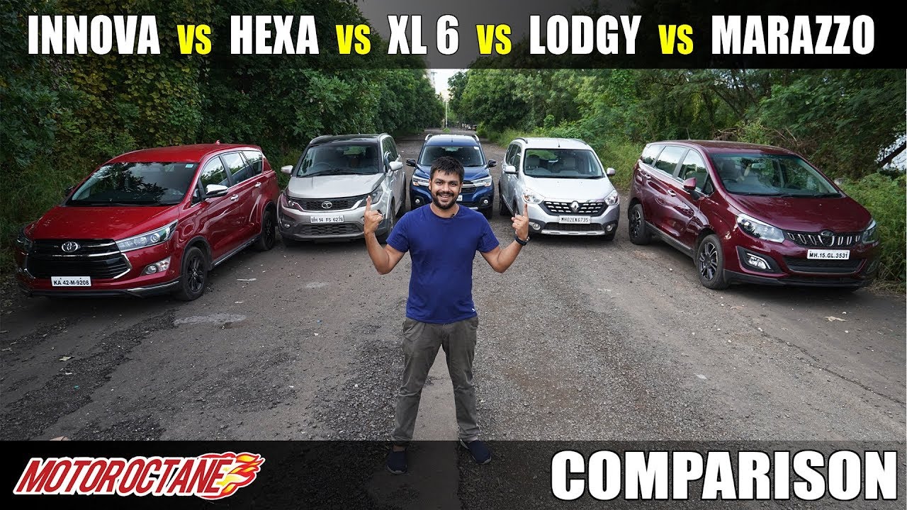 Marazzo vs XL6 vs Hexa vs Lodgy vs Innova Comparison | Hindi | MotorOctane